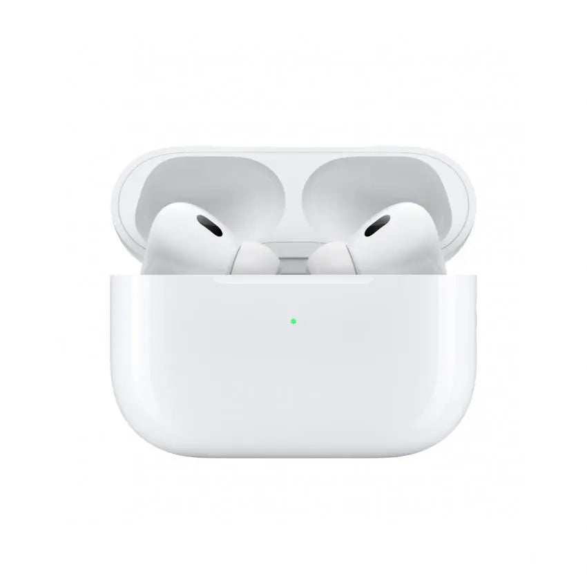Dawens Store DawineStore AirPods Pro 2 wireless earbuds with charging case, white, sleek design, and compact fit.