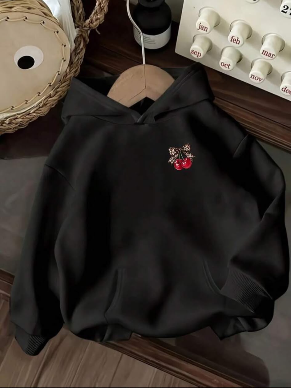 Women's Cherry Print Hoodie
