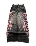 Pink Tribal Jeans