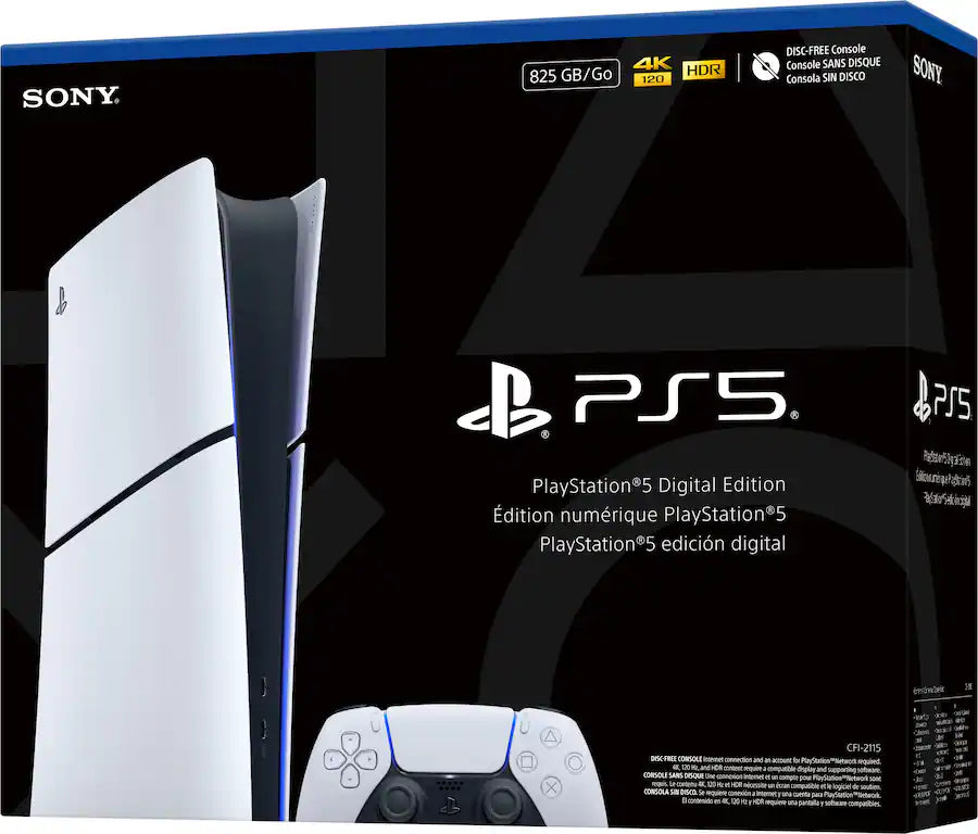 PlayStation 5 Slim Digital Edition Console– 825GB