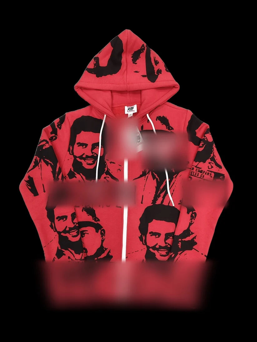 ASAAL1 FacePrint Zip Hoodie