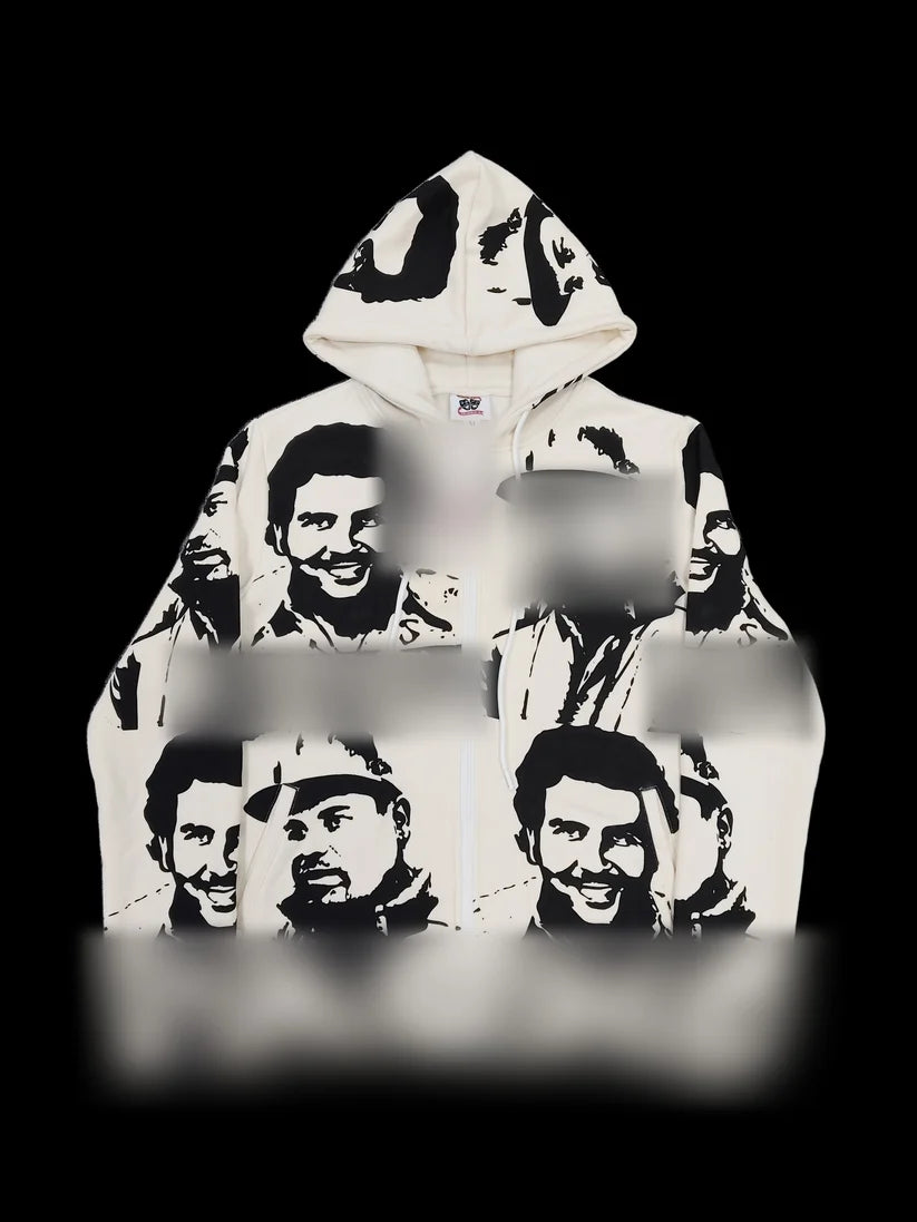ASAAL1 FacePrint Zip Hoodie