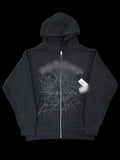 Spydur Web Zip-Up Hoodie — Black